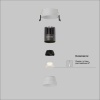 Встраиваемый светильник Technical DL123-10W-2.7K-W