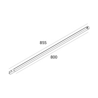 GRAFFIT Линейный светильник LINE LED 48В 14Вт 3000К CRI90 120° PWM черный
