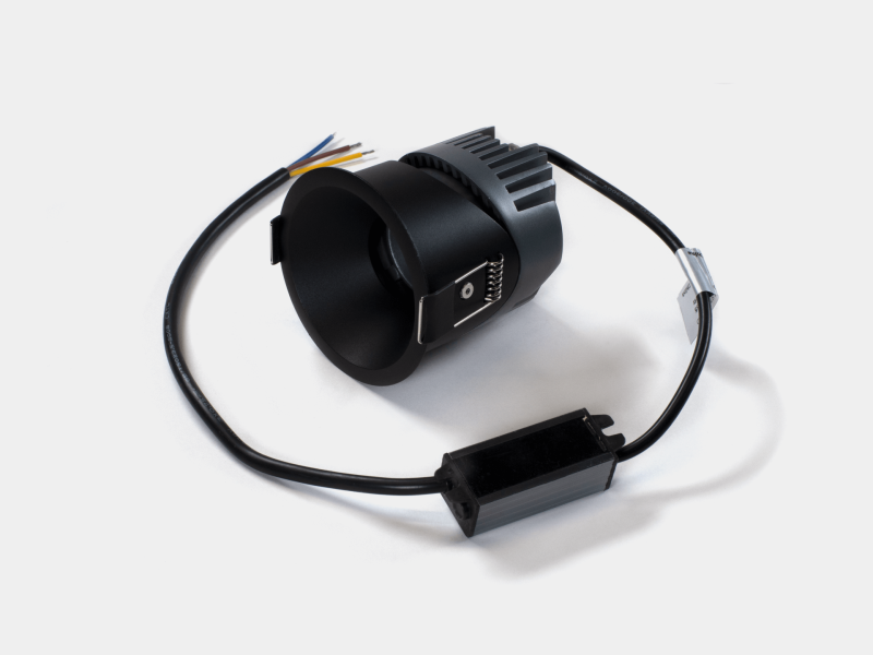 SWG Standart Светильник встраиваемый 12Вт 55° IP65 черный 4000К поворотный RC-D84-12-BL-NW65