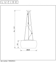 Подвесная люстра LUCIDE 70463/05/11