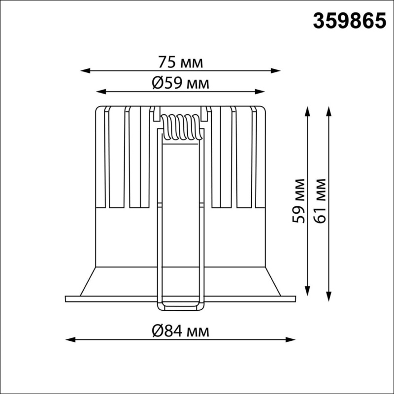 359865 NT Светильник 12Вт 3000/4000/6000К 100-265В IP20 WIR