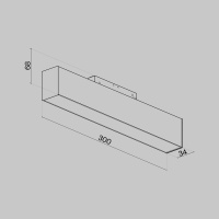 Трековый светильник Technical TR012-2-12W3K-B