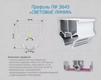 Профиль световые линии Flexy LINE 15 (2м) ПФ 11343