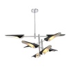 Люстра на штанге Crystal Lux RAFAEL SP8 CHROME