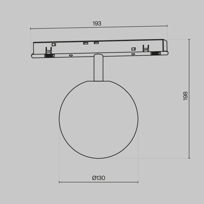 Светильник на шине Maytoni Technical TR038-2-5W3K-W