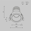Встраиваемый светильник Technical DL115-10W-4K-W