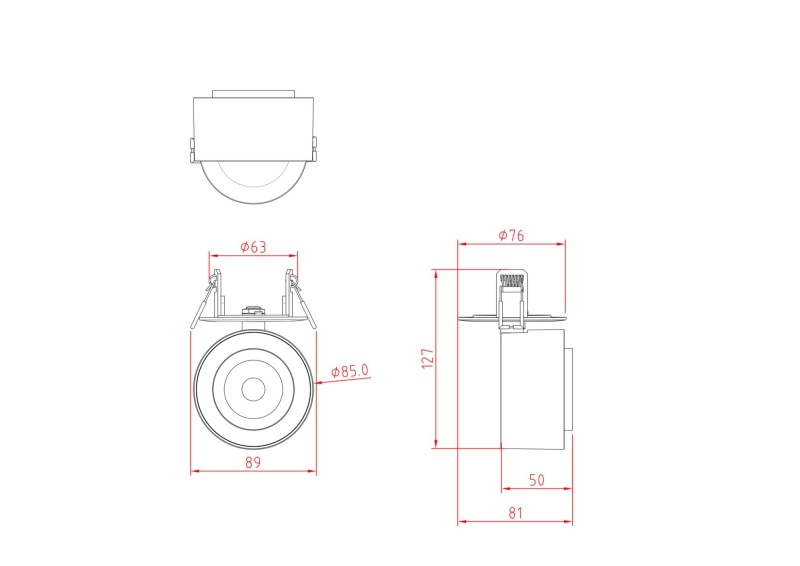 Потолочный светильник Technical C063CL-L12B3K