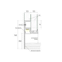 KRAAB GIPPS Теневой плинтус с рассеивателем и уголком 11.3x7 мм, черный