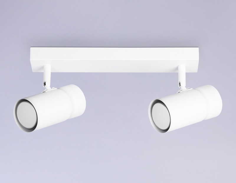 Накладной поворотный спот Ambrella TA13177/2 WH белый GU10/2 max 12W 295*60*130