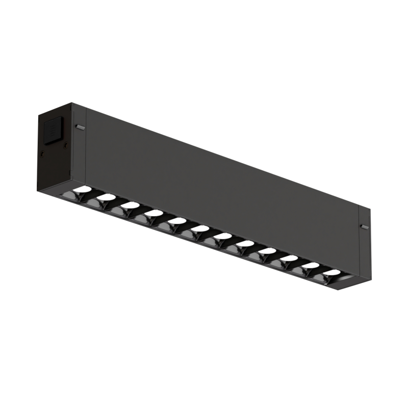 COLIBRI трековый светильник VEGAS черный, 10W, 4000K, 900ЛМ, D220*25*40, 30 шт/кор