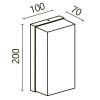 Настенный светильник (бра) Outdoor O454WL-L10GF3K