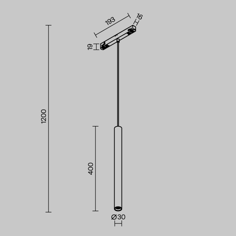 Трековый светильник Technical TR226-4-5WTW-M-DD2-B