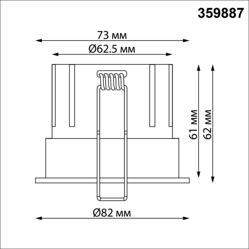 359887 NT Светильник 10Вт 3000/4000/6000К 100-265В IP20 WIR