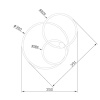 Накладная люстра Escada 10213/2LED BL White