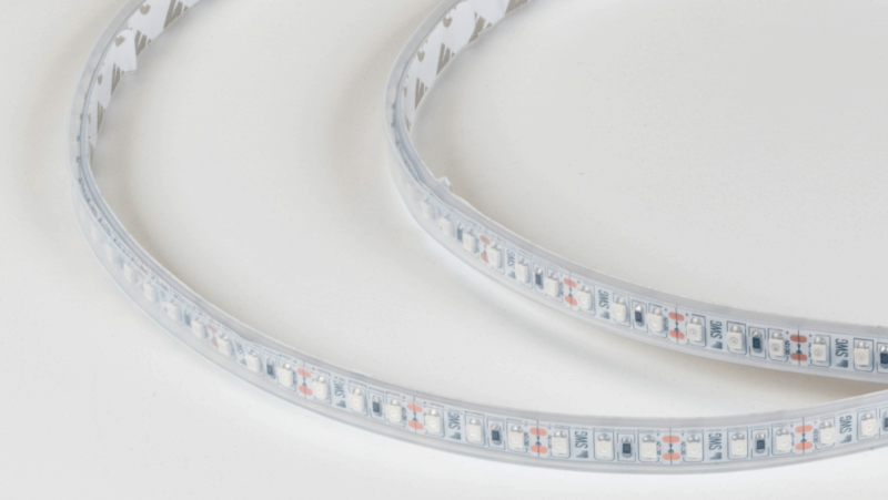 SWG Standard Светодиодная лента 3528, 120 LED/м, 9,6 Вт/м, 12В , IP66, Цвет: Желтый, SWG3120-12-9.6-Y-66-M