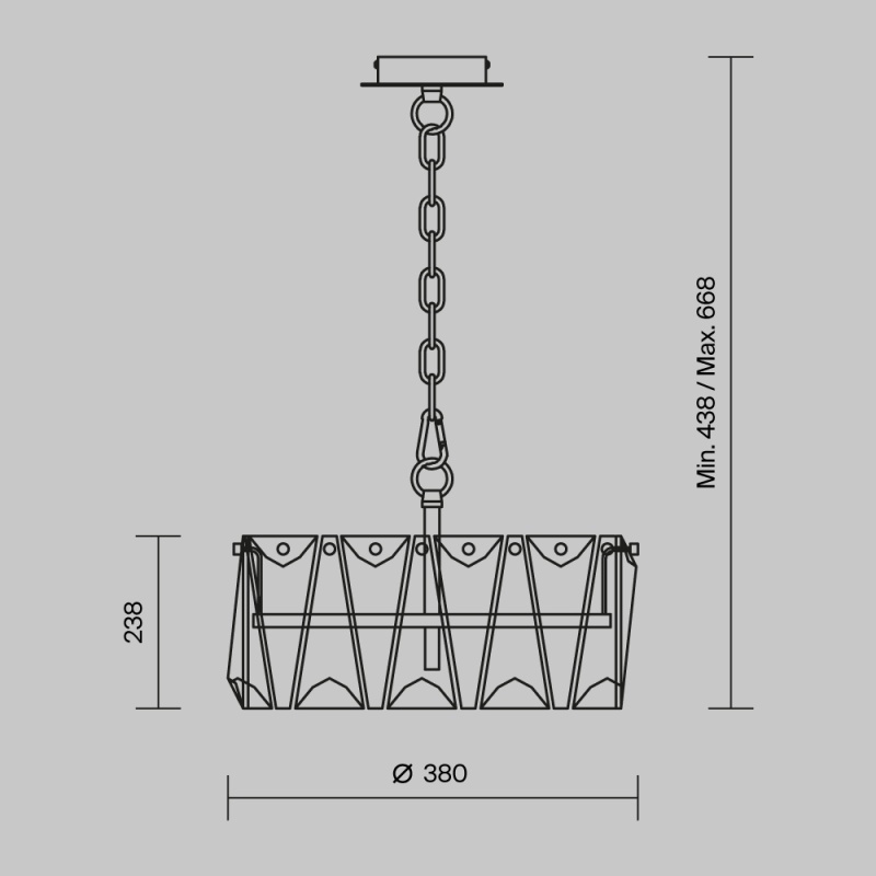 Подвесной светильник Maytoni MOD043PL-04G