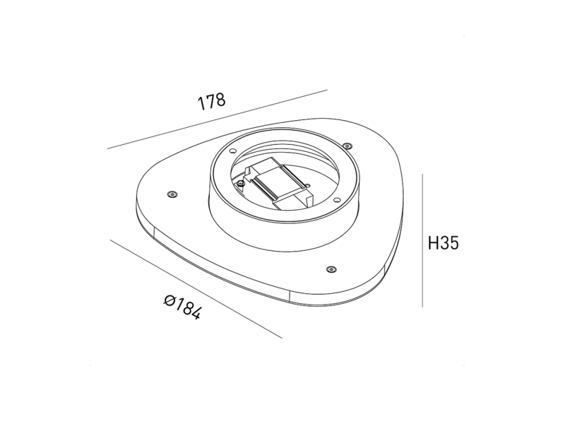 DesignLed Бра декоративное , Черный, 7Вт, 3000K, IP20, ML-TR184-BL-WW