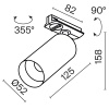 Трековый светильник Technical TR021-1-12W3K-W-BBS