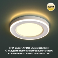 359022 NT Светильник LED 18+6Вт 3000К 100-265В IP20 SPOT