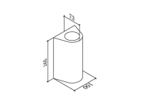 DesignLed Светильник настенный JY ZIMA-2 черный, LW-A0148B-BL-WW