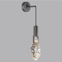 6695/5WL MIDCENT ODL24 239 Настенный светильник брашир. черный/металл/стекло IP20 LED 5W 200Лм 3000K LIA