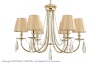 Подвесная люстра Crystal Lux VICTORIA SP6 GOLD/AMBER