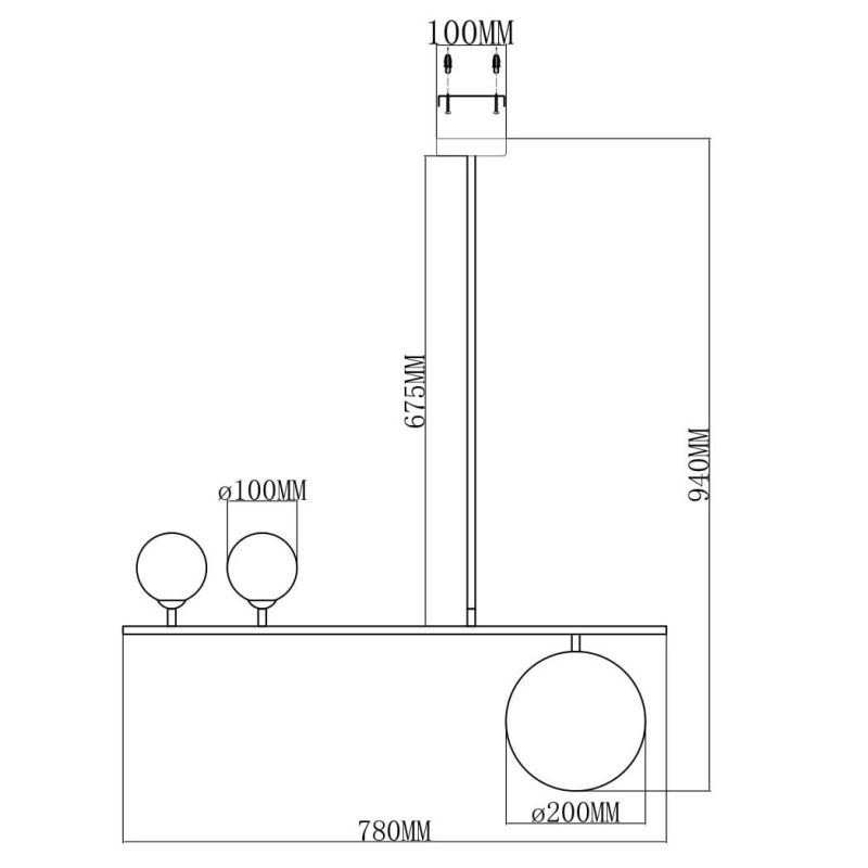 Люстра на штанге Moderli V6001-3P