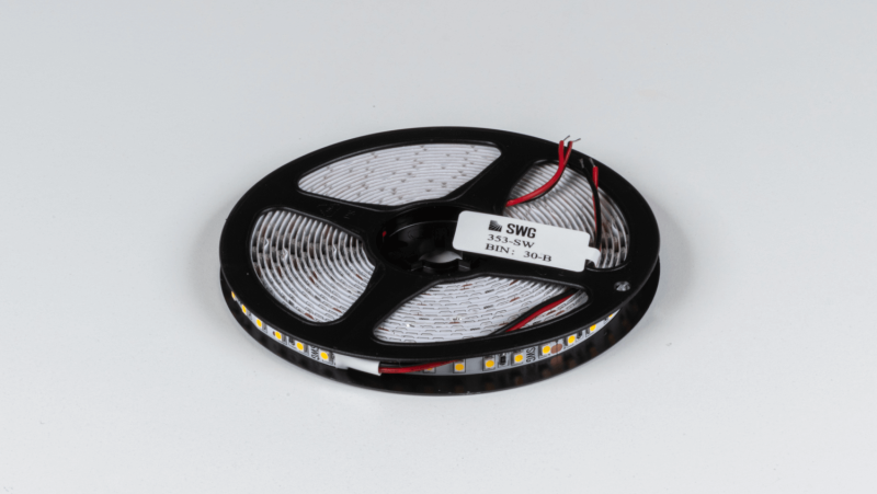 SWG Standard Светодиодная лента 3528, 120 LED/м, 9,6 Вт/м, 24В , IP20, Цвет: Теплый белый, SWG3120-24-9.6-WW-M