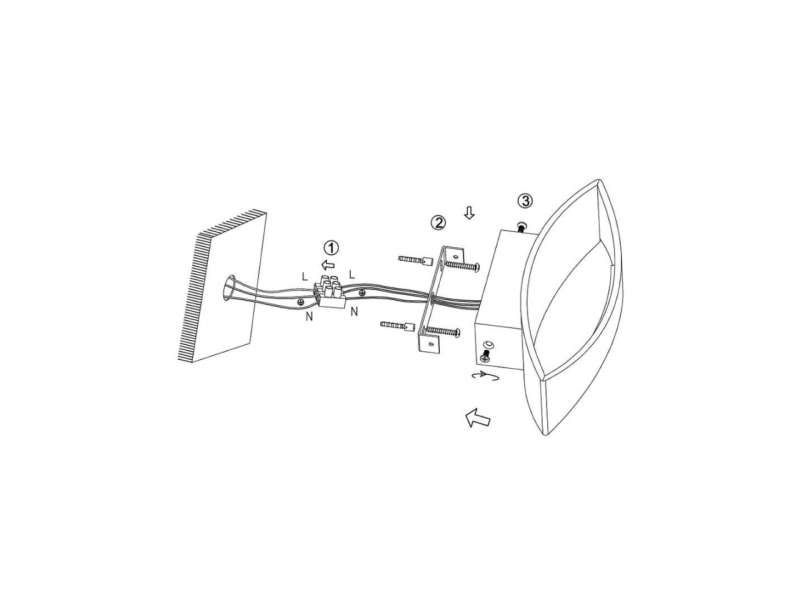 DesignLed Светильник настенный GW OLE белый, 4000K, GW-A715-5-WH-NW