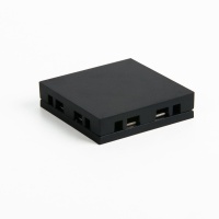 Коннектор Elektrostandard Четырёхсторонний соединитель (чёрный) 85003/00