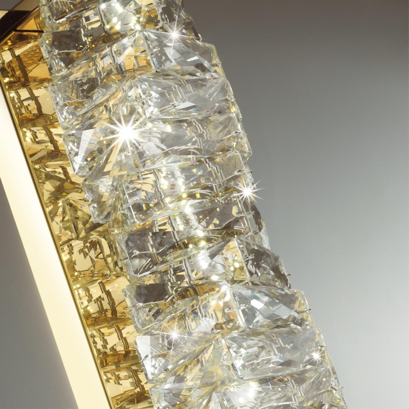 4999/10WL HALL ODL23 623 золотой/прозрачный/металл/хрусталь Бра LED 10W 4000K STRAZA