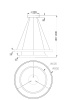 Подвесная люстра Maytoni MOD058PL-L74W4K