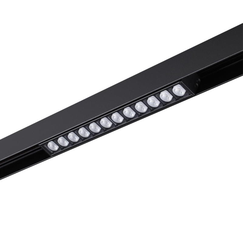 358622 SHINO NT21 064 черный Трековый низковольтный св-к диммируемый с ДУ, со сменой цв.температуры IP20 LED 3000~6500К 12W 48V FLUM