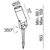 Ландшафтный светильник Outdoor O050FL-L5GF3K