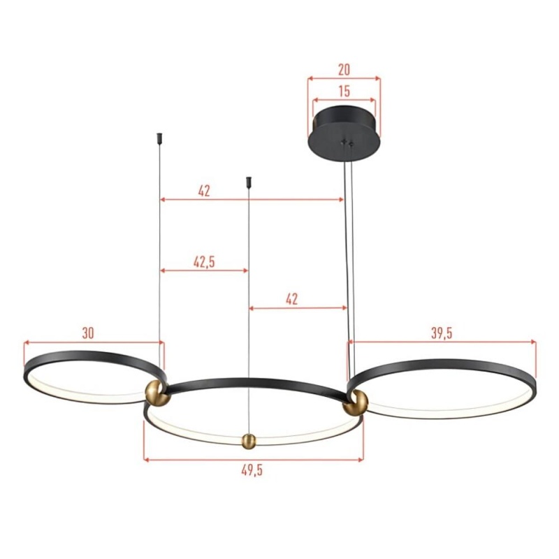 Подвесная люстра Vele Luce VL7252P03