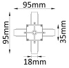 Коннектор Crystal Lux CLT 0.211 04 WH