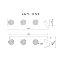 Бра iLedex W4774-60 SBK
