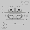 Встраиваемый светильник Technical DL045-02-10W3K-B