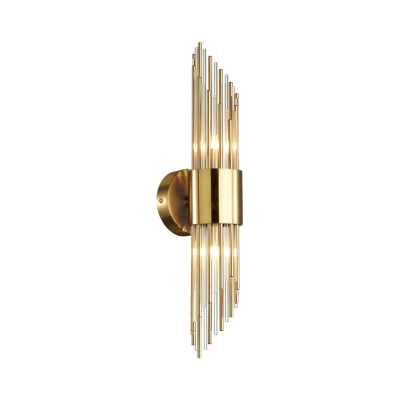 4847/2W HALL ODL21 420 золото/металл/стекло Бра G9 2*40W FLAMBI