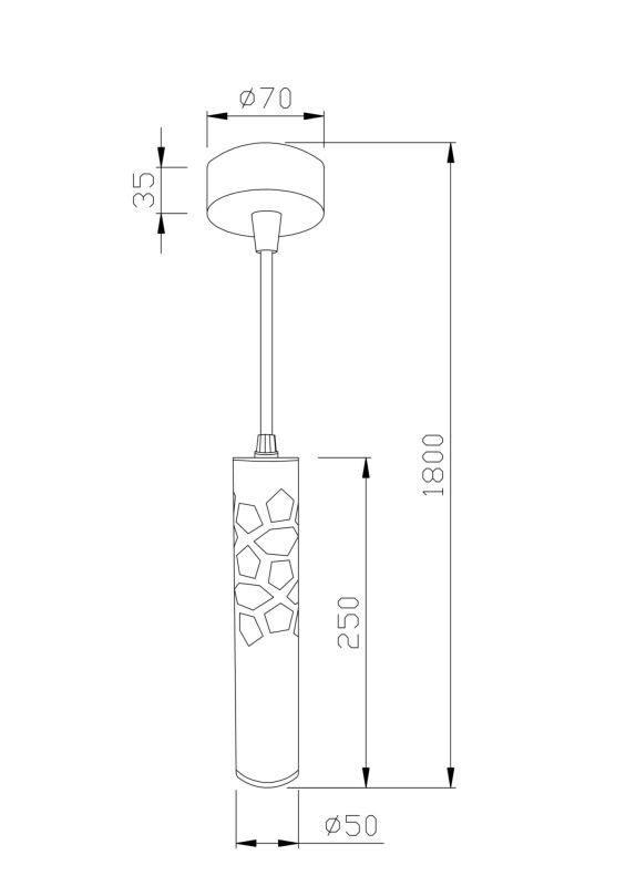 Подвесной светильник Maytoni P037PL-L11W4K