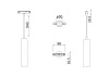 Трековый подвесной светильник Technical TR016-2-12W4K-W