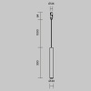 Трековый подвесной светильник Technical TR210-1-5W3K-M-B