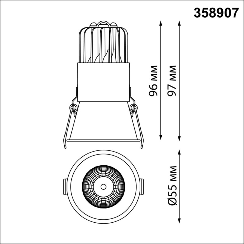 358907 NT Светильник 7Вт 3000/4000/6000К 220В IP20 SPOT