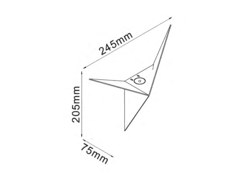 DesignLed Светильник настенный GW TRIK черный, 4000K, GW-9103-3-BL-NW