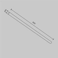 Соединитель для шинопровода Maytoni Technical CA001-L500-BS