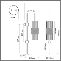 Бра Odeon Light 5016/1W