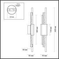 Бра Odeon Light 4360/10WL