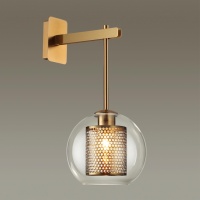 4939/1W PENDANT ODL22 000 античн.бронза/металл/прозрачный/стекло Бра E27 1*40W CLOCKY