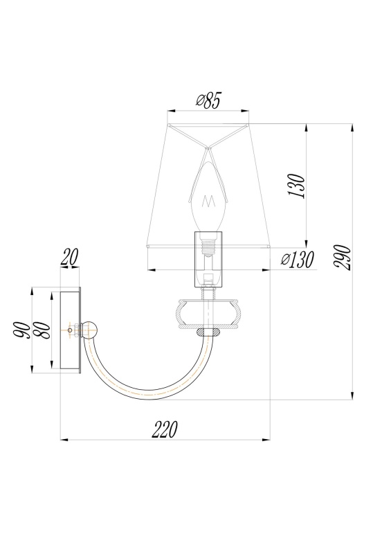 Бра Maytoni ARM006WL-01G