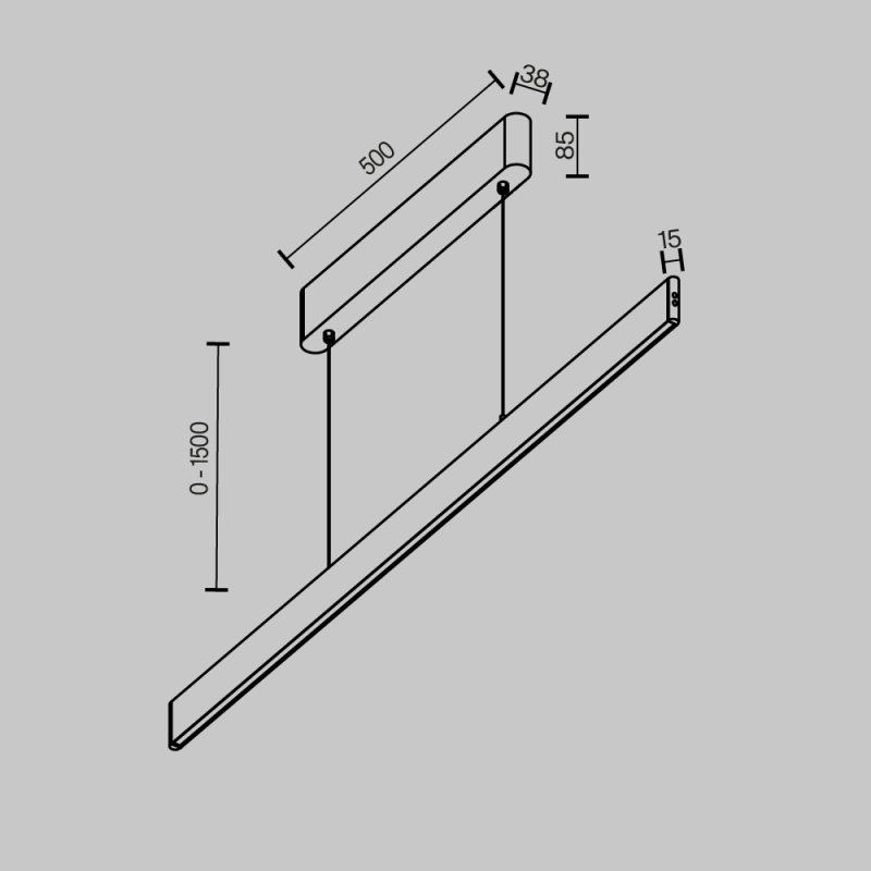 Линейный светильник Maytoni P109PL-36W2.7-6K-W